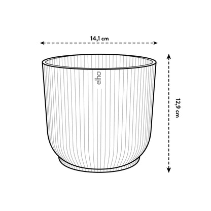 Pot elho Vibes Fold Round geel - D14 x H13